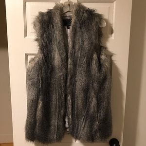 Banana Republic faux fur vest